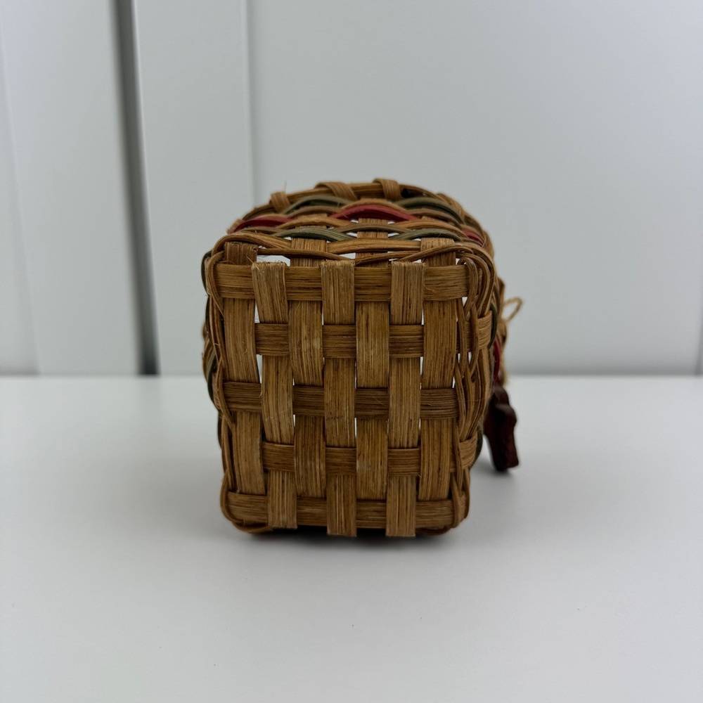 Vintage Miniature Basket Farmhouse Primitive Christmas Folk Art Country Decor! - Picture 11 of 16